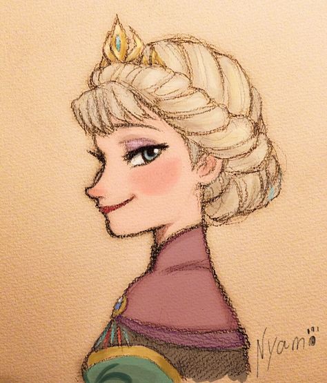 A very nice drawing of Elsa Princess Drawings Sketches, Frozen Elsa Drawing, Anna Drawing, Disney Princess Sketches, Elsa Drawing, Frozen Drawings, Princess Sketches, Elsa Disney, Disney Character Drawings