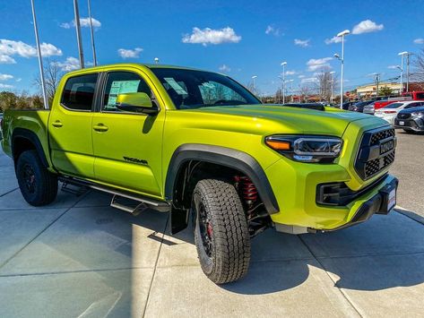 Take a look at the 2022 #Toyota #Tacoma TRD Pro in Lime Rush. 2022 Toyota Tacoma, Tacoma X Runner, Tacoma Trd Pro, Toyota Tacoma Trd Pro, Toyota Vehicles, Pre Runner, Toyota Tacoma Trd, Tacoma Trd, Trd Pro