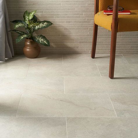 Bathroom Limestone Floor, Screen Porches, Cream Tile, Earthy Textures, Matte Porcelain Tile, Tile Color, Limestone Tile, Large Tile, Porcelain Mosaic Tile