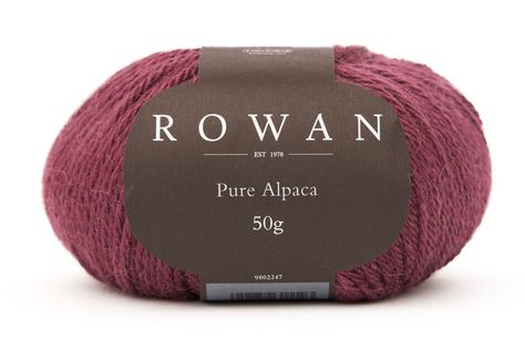 Pure Alpaca | Rowan Knitting & Crochet Yarn | Rowan Crochet Hook Roll, Rowan Knitting, Knitting & Crochet Tools, Womens Knitting Patterns, Tassel Pillow, Tweed Yarn, Craft Apron, Mohair Yarn, Alpaca Yarn