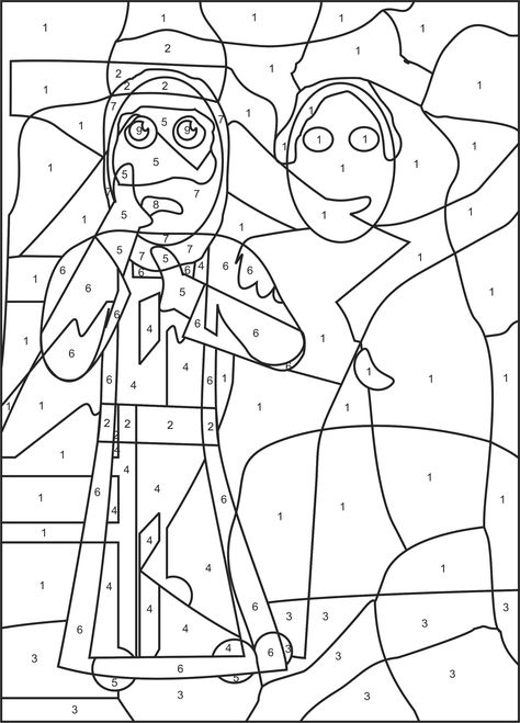 Elizabeth and Zachariah color by number coloring page Elizabeth And Zachariah Craft, Zachariah And Elizabeth Craft, Zechariah And Elizabeth Craft, School Cubbies, Bulletin Ideas, Story Crafts, Bible John, Bible Crafts Sunday School, Angel Coloring Pages