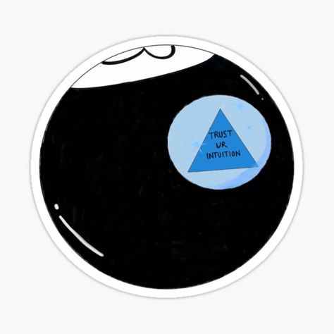 Millions of unique designs by independent artists. Find your thing. Magic 8 Ball Art, Magic 8 Ball Tattoo, Magic 8 Ball Answers, Magic 8 Ball Sticker, Stussy Magic 8 Ball, Magic 8 Ball, Sticker Design, Vinyl Sticker, Finding Yourself