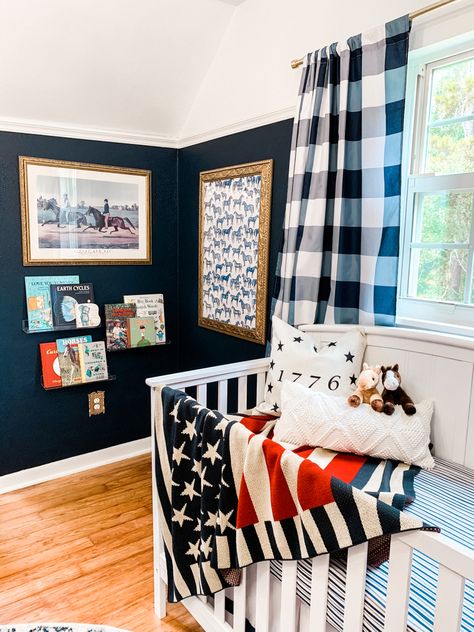 Americana Nursery, Baby Boy Nursery Ideas, Boy Nursery Ideas, Baby Cookie, Patriotic Baby, All American Boy, Baby Room Themes, Baby Boy Room Nursery, American Boy