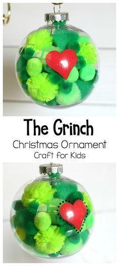 O Grinch, Grinch Ideas, Diy Grinch, Grinch Ornament, Kids Ornament, Diy Christmas Decorations For Home, Grinch Christmas Party, The Grinch Christmas, Grinch Christmas Tree