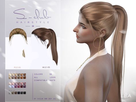 The Sims Resource - Ponytail hairstyle for female by S-Club Sims Hair Cc Ponytail, Sims 4 Cc Hair S Club, Sims 4 Cc Ponytail Alpha, Sims 4 Cc Hair Short Ponytail, Long Ponytail Sims 4 Cc, The Sims 4 Ponytail Hair, Sims4 Cc Hair Ponytail, Ponytails Sims 4 Cc, Sims Cc Ponytail