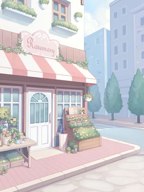 Pink Cafe, Love Nikki, الفن الرقمي, Barbie Doll Set, Scenery Background, Wheat Field, Aesthetic Japan, Anime Backgrounds Wallpapers, Stationery Shop