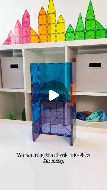 MAGNA-TILES® | Magnetic Tiles on Instagram: "Build with us! ✨Follow along as we create an extra tall ball run with a fun surprise at the end. This can be built with one MAGNA-TILES Classic 100-Piece Set.
 
To create the added target, use chalk or expo markers to write down numbers on each tile. Then, have your child keep track of their points for addition practice!
 
#MAGNATILES #buildwithus #ballrun #openendedplay #magnetictiles" Easy Magnatile Ideas, Magnatiles Building Ideas, Magnatiles Ideas For Kids, Magnatiles Coin Run, Magna Tiles Ideas For Kids, Magna Tiles Ideas, Magnatiles Ball Run, Magnet Tile Activities, Magnatile Marble Run