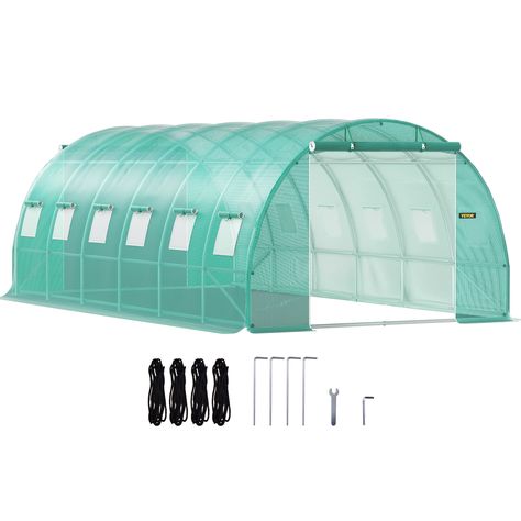 Erommy 20' x 10' x 7' Greenhouse Large Gardening Plant Hot House Portable Walking in Tunnel Tent - Walmart.com Green Greenhouse, Simple Greenhouse, Tunnel Greenhouse, Mini Serre, Dome Greenhouse, Best Greenhouse, Portable Greenhouse, Walk In Greenhouse, Hot House