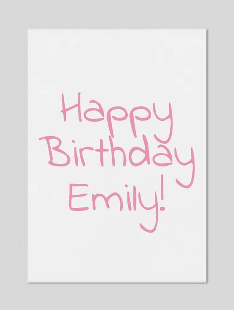 Happy Birthday Emily, Happy Birthday, Home Decor Decals, Birthday