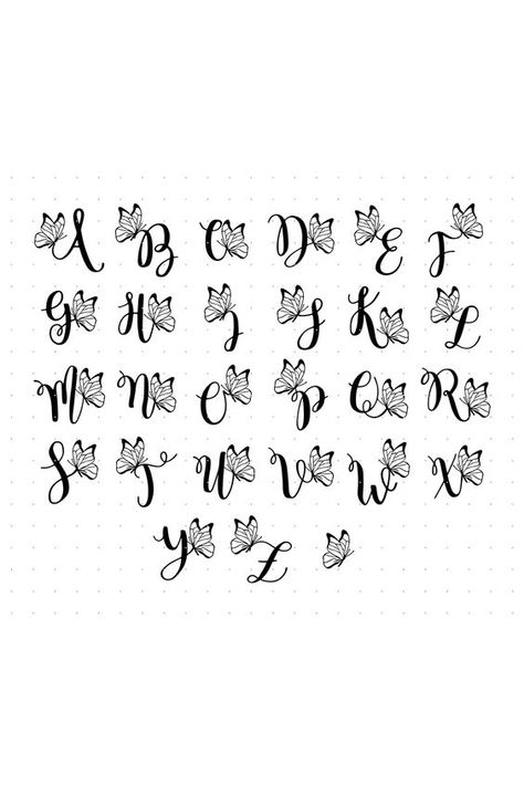 Top Sources for Free Font Downloads - Variation 205 Alphabet Fonts For Tattoos, Letter A With Butterfly Tattoo, R Butterfly Tattoo, Butterfly Font Alphabet, Butterfly Letter Design, K Butterfly Tattoo, Butterfly Letter Tattoo, Butterfly Tattoo With Letters, Butterfly Letters Alphabet