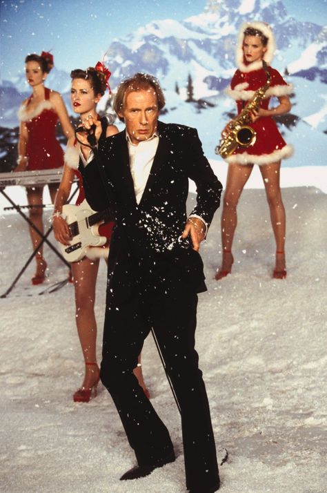 "Love Actually" movie still, 2003.  Bill Nighy as Billy Mack.  You know I love Christmas / I always will.  My mind's made up / the way that I feel. Love Actually Movie, Love Actually 2003, Bill Nighy, Christmas Films, Christmas Memes, Love Actually, Keira Knightley, Holiday Movie, Iconic Movies