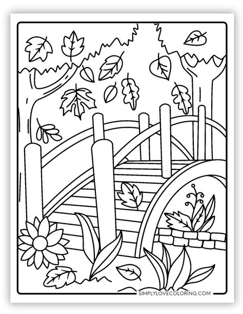 36 Fall Coloring Pages (Free PDF Printables) - Simply Love Coloring Nature Coloring Pages Free Printable, Fall Coloring Sheets For Kids, Free Fall Coloring Pages Printables, Fall Coloring Sheets Free Printable, Cute Fall Coloring Pages, Fall Coloring Pages Free Printable, Fall Coloring Pictures, Fall Coloring Pages For Adults, Fall Puzzles