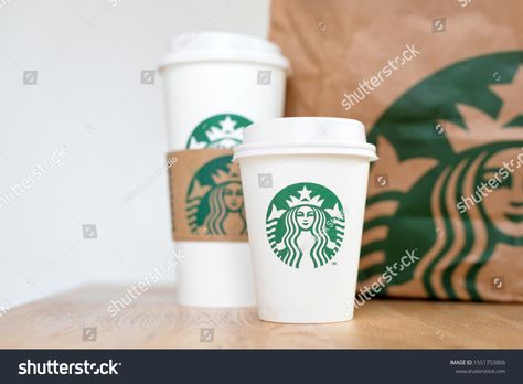 Starbucks Takeaway Cup, Coffee Paper, Wooden Counter, Cup Sleeve, Kiev Ukraine, Coffeehouse, Counter Table, Starbucks Hot, Starbucks Coffee