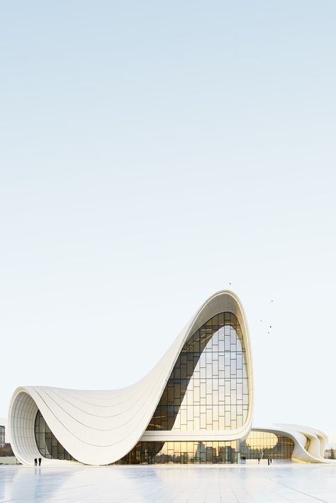 Heydar Aliyev Center / Zaha Hadid Architects Zaza Hadid Architecture, Zara Hadid Architecture, Zaha Hadid Structure, Zaha Hadid Architecture Buildings, Heyder Aliyev Center, Heydar Aliyev Center Sketch, Hyder Aliyev Centre, The Heydar Aliyev Center, London Aquatics Centre Zaha Hadid