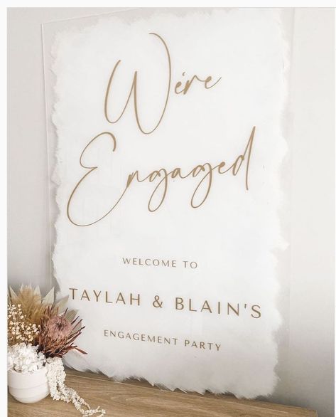 Engagement Welcome Sign, We're Engaged, Engagement Signs, Exciting News, Engagement Party, Welcome Sign, Exclusive Designs, Place Card Holders, Signs