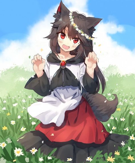 Kagerou Imaizumi, Character Ideas Female, Anime Wolf, Random Anime, Character Ideas, Wolves, Cute Anime, My Saves, Drawings