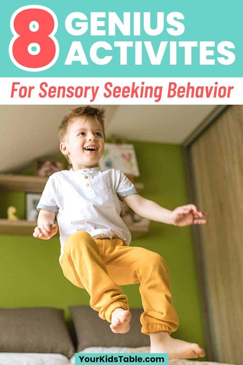 Sensory Seeker Activities, Sensory Seeking Activities, Proprioceptive Activities For Kids, Proprioception Activities, Hyperactive Toddler, Latest Craft Ideas, Sensory Seeking Behavior, Sensory Processing Activities, Proprioceptive Activities