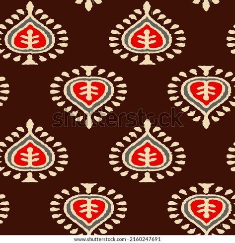 Abstract Shirting Design Ajrakh Pattern Ikat Stock Illustration 2160247691 | Shutterstock Repetition Art, Ajrakh Pattern, Kalamkari Designs, Vw Art, Ajrakh Prints, Geometric Shapes Art, Bagru Print, Print Design Art, Tshirt Printing Design