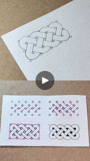 Celtic Zentangle Patterns, Celtic Knot Tutorial Step By Step, Celtic Drawings, Celtic Knot Tutorial, Knot Drawing, Celtic Knot Drawing, Free Hand Designs, Knot Tutorial, Zentangle Tutorial