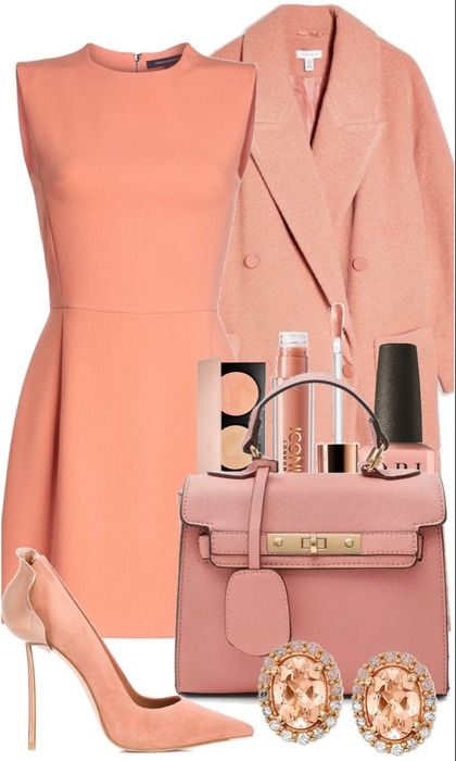 Sweet & Peachy Outfit | ShopLook Peach Outfit Ideas, Peach Clothing, Peach Outfit, Pink Outfit Ideas, Peach Clothes, Peach Pie, Royal Outfits, Peach Fuzz, Outfit Shoplook