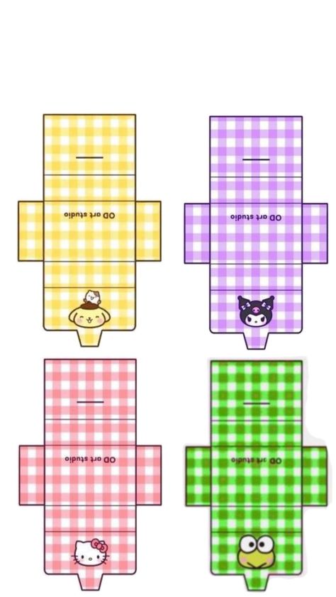 Sanrio Paper, Papercraft Templates Printables, Printable Diy Crafts, Hello Wallpaper, Hello Kitty Printables, Easy Paper Crafts Diy, Paper Doll Template, Papercraft Templates, Scrapbook Stickers Printable