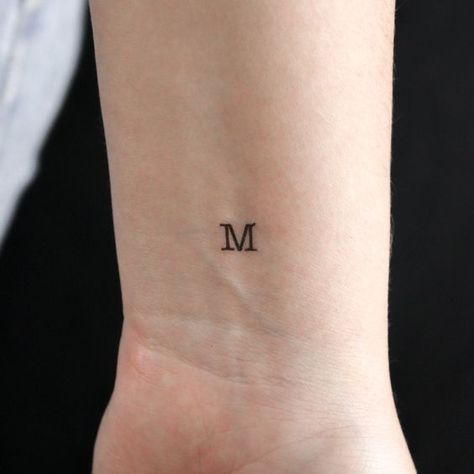 M Typewriter Uppercase Letter Temporary Tattoo (Set of 3) Fonts for tattoos #fontsfortattoos tattoo #tattoo tattoos #tattoos fonts #fonts font #font 9.300 Cursive M Tattoo, M Initial Tattoo, Roman Numeral Tattoo Font, Letter M Tattoos, Name Tattoos On Neck, Typewriter Font Tattoo, Tattoo Word Fonts, Tattoo Font Styles, Fonts For Tattoos