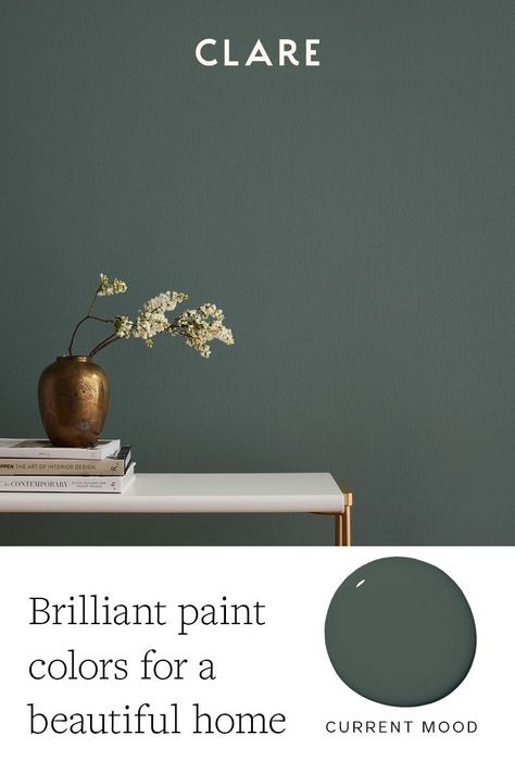 Green Interior Paint, Green Accent Walls, Interior Wall Paint, Green Interior, Accent Wall Bedroom, Room Paint Colors, Bedroom Paint Colors, Interior Paint Colors, Green Interiors