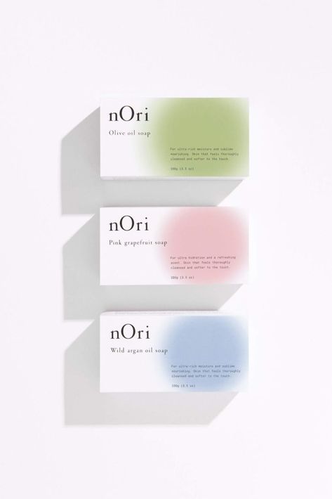 Pastel Colors Packaging Design Modern Typeface, Name Card Design, Cosmetic Packaging Design, Packing Design, Cosmetic Packaging, Packaging Design Inspiration, Name Cards, Identity Design, Design Digital