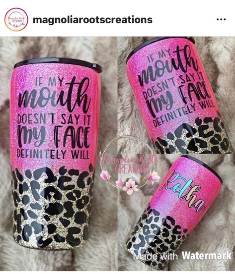 Girls Cup, Tumblr Cup, Home Wooden Signs, Printed Cups, Cricut Projects Beginner, Diy Cups, Custom Tumbler Cups, Glitter Cups, Tumbler Cups Diy