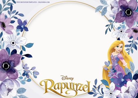 Tangled Invitations, Rapunzel Birthday Invitation, Rapunzel Invitations, Rapunzel Birthday, Rapunzel Birthday Party, Tangled Birthday, Free Printable Invitations Templates, Rapunzel Party, Tangled Party