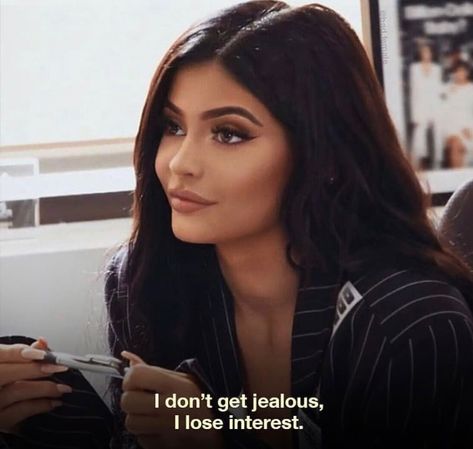 Kylie Jenner Quotes, Kylie Jenner Tops, Gangster Quotes, Kylie Jenner Look, Savage Quotes, Self Healing Quotes, Dark Feminine Aesthetic, Bio Quotes, Sassy Quotes