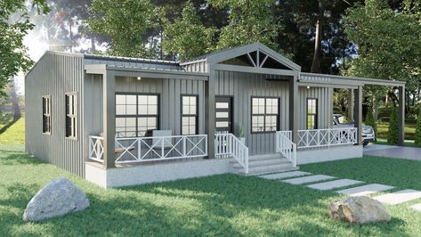 Small House Layout Small Metal Building Homes, Barndominium House Plans, Modern Cottage House Plans, Container Home Designs, Cheap Houses For Sale, Barndominium House, Mobile Home Exteriors, Barndominium Plans, Small House Layout