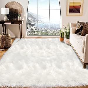 Luxury Room Decor, White Fur Rug, White Faux Fur Rug, Large Sheepskin Rug, Fuzzy Rug, Faux Sheepskin Rug, Luxury Room, Faux Fur Rug, Fur Rug