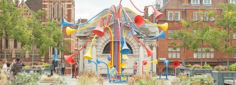 yuri suzuki's sonic bloom installation invites londoners to reconnect Sonic Bloom, Itinerary Planner, Mayfair London, London Design Festival, Human Connection, London Design, Sculpture Installation, Architecture Interiors, The Nature