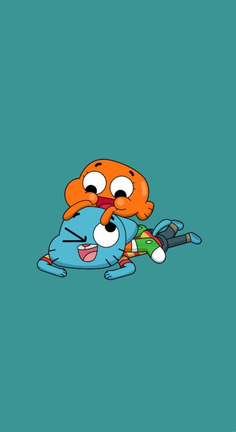 Darwin Wallpaper, Gumball And Darwin, Gumball Darwin, Senior Night Posters, Amazing Gumball, Unique Iphone Wallpaper, Retro Wallpaper Iphone, Iphone Wallpaper Hipster, Cute Pastel Wallpaper