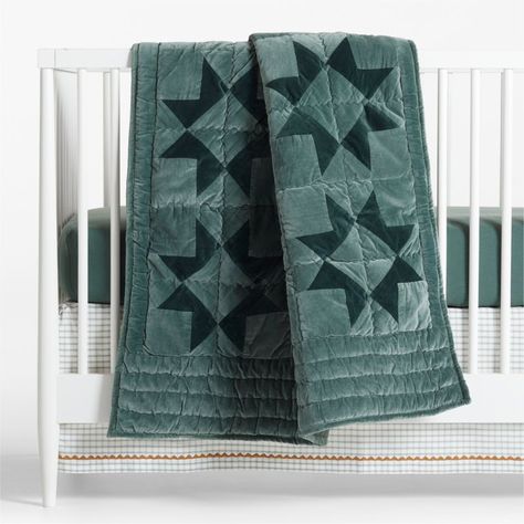 Our Supersoft Organic Cotton Gauze Baby Crib Fitted Sheet combines breathability and warmth to keep little ones cozy. It's crafted using a double-layer weaving technique to create pockets of air that hold warmth. And the gorgeous pine green hue makes a rich, earthy color statement that will never go out of style. Mix and match with any of our Supersoft Organic Cotton Gauze Baby Crib Quilts to complete the look.   • 100% organic cotton, grown without chemicals or pesticides  • Passes OEKO-TEXr ST Crib Fitted Sheet, Baby Crib Quilt, Velvet Quilt, Green Quilt, Solid Green, Crib Quilt, Fitted Crib Sheet, Pine Green, Quilting Patterns