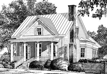 Wildmere Cottage Southern Living House, Allison Ramsey, Colonial House Plans, Southern Cottage, Southern Living House Plans, Southern House Plans, Country Cottage Decor, Tiny House Floor Plans, Cottage Plan