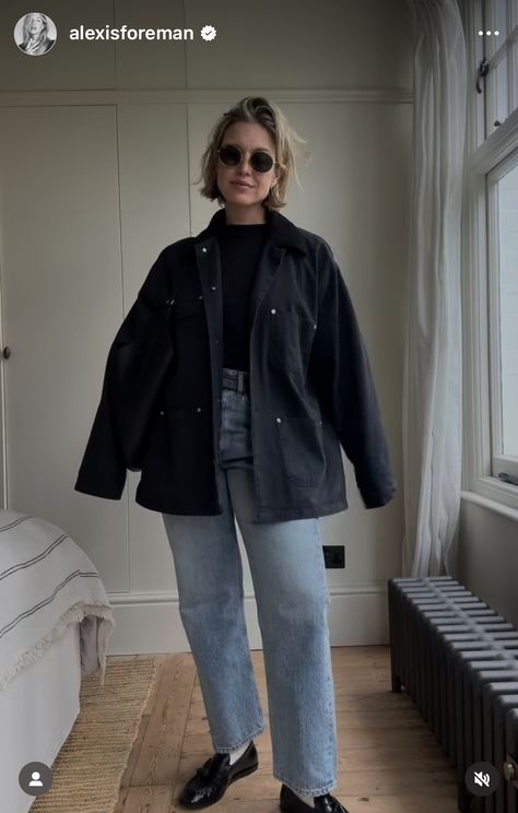 Chore Jacket Outfit, Cos Clothes, Alexis Foreman, Utility Jacket Outfit, Cos Outfit, Europe Outfits, Canvas Jacket, Jacket Outfit, Clothes Women