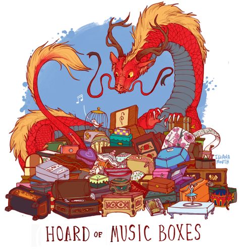 UNCOMMON DRAGON HOARDS BY http://iguanamouth.tumblr.com/