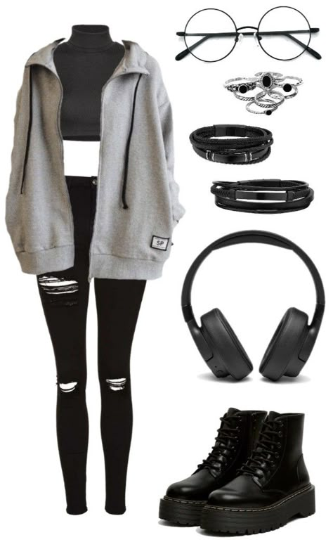 Cute Edgy Outfits, Cloth Ideas, Emo Clothing, Summer Outfits Casual, Book Pictures, Female Outfits, 일본 패션, Tomboy Style Outfits, Aesthetic Indie