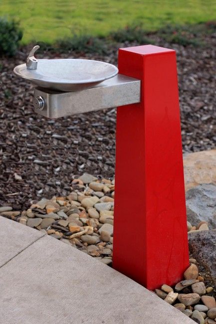 DF5001 Plaza Drinking Fountain 3 Outdoor Drinking Fountain, Fire Pit Gallery, Urban Furniture Design, Fountain Drink, Water Station, Drinking Fountains, Water Spout, Water Fountains Outdoor, Drinking Fountain