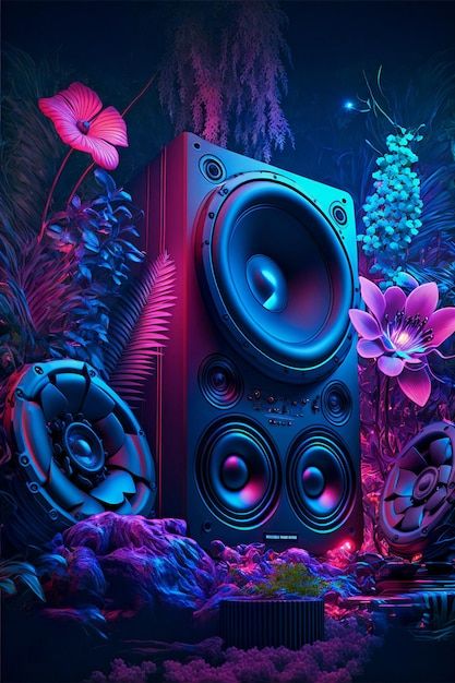 Dna Music, Music Tones, Dj Art, Dj Sound, Dj System, Creative Photoshoot Ideas, Home Theater Speakers, Floral Decorations, Music Artwork