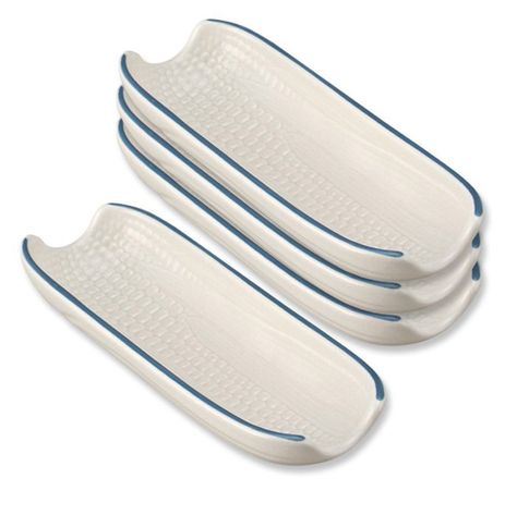 Amazon.com: Pfaltzgraff Yorktowne Corn Dishes, Set of 4 - Blue: Home & Kitchen Pfaltzgraff Yorktowne, Corn Dishes, Butter Spreader, Stoneware Dishes, Ears Of Corn, Corn On Cob, Melamine Plates, Dish Sets, Smart Design