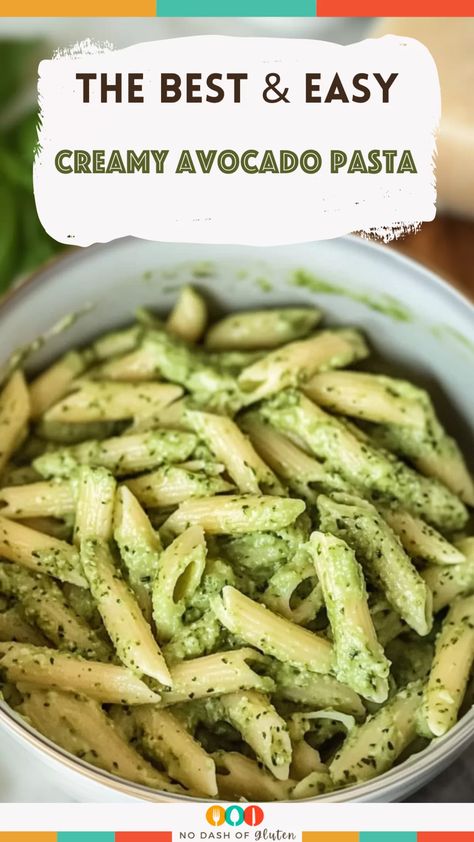 Creamy Avocado Pasta Pasta Recipes Avocado, Creamy Avocado Pesto Pasta, Avocado Alfredo Sauce, Recipes With Avocado Easy, What To Make With Avocado, Avocado Dinner Recipes, Quick Healthy Pasta, Avocado Noodles, Avocado Pasta Recipes