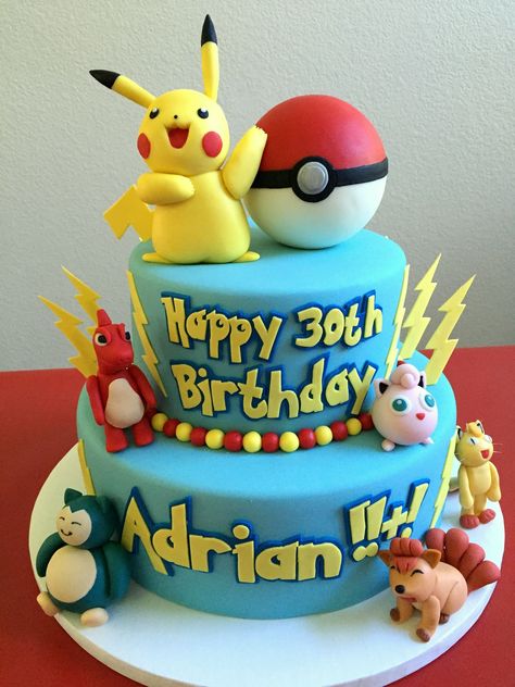 27+ Best Image of Pikachu Birthday Cake - davemelillo.com Pokemon Torte, Pokeball Cake, Pokemon Cakes, Pokémon Cake, Pokemon Party Ideas, Pokémon Birthday Party, Pokemon Birthday Cake, Pikachu Cake, Fondant Cakes Birthday