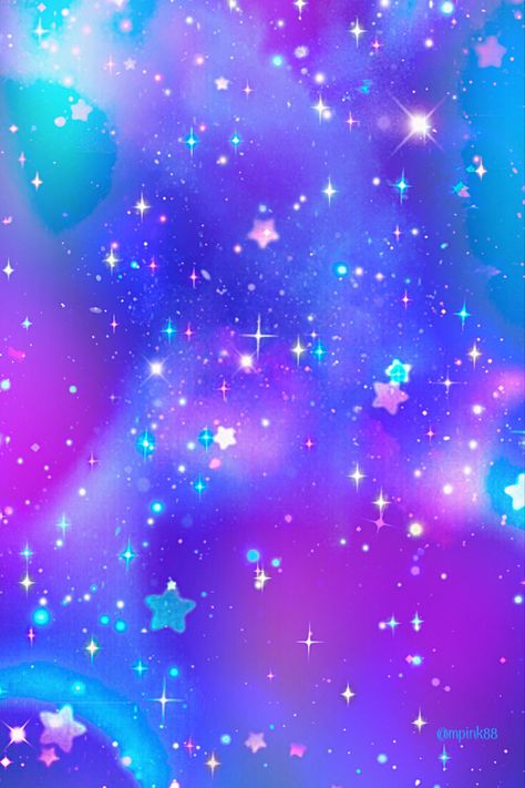 Cute Galaxy Background, Kawaii Galaxy Wallpaper, Pretty Galaxy Wallpaper, Kawaii Galaxy Aesthetic, How To Draw Glitter, Pastel Galaxy Aesthetic, Purple Sky Aesthetic, Iphone Background Glitter, Kawaii Galaxy