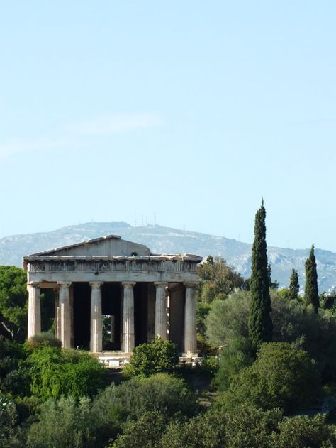 Antiquity Aesthetic, Temple Of Hephaestus, Ancient Greece Aesthetic, Greek Aesthetic, Mediterranean Aesthetic, Ancient Athens, Greek Temple, Corfu, Heroes Of Olympus