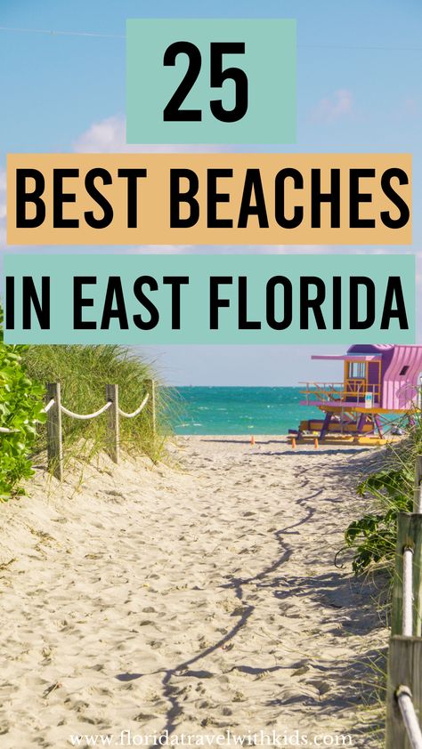 The 25 best east Florida beaches (Florida east coast beaches) #floridatravelwithkids #floridavacation #bestbeachesflorida #eastfloridabeaches Neptune Beach Florida, Florida East Coast Beaches, Best East Coast Beaches, Key West Florida Vacation, Fernandina Beach Florida, Best Beach In Florida, Jupiter Beach, Florida East Coast, East Coast Beaches