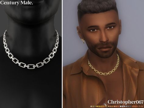 The Sims Resource - Century Necklace - Male Sims 4 Male Chain Cc, Sims 4 Cc Maxis Match Accessories Male, Sims 4 Cc Chain Necklace Male, Sims 4 Male Chain, Sims 4 Male Necklace, 4 Piercings, Mods Ts4, Sims 4 Male, Sim4 Cc