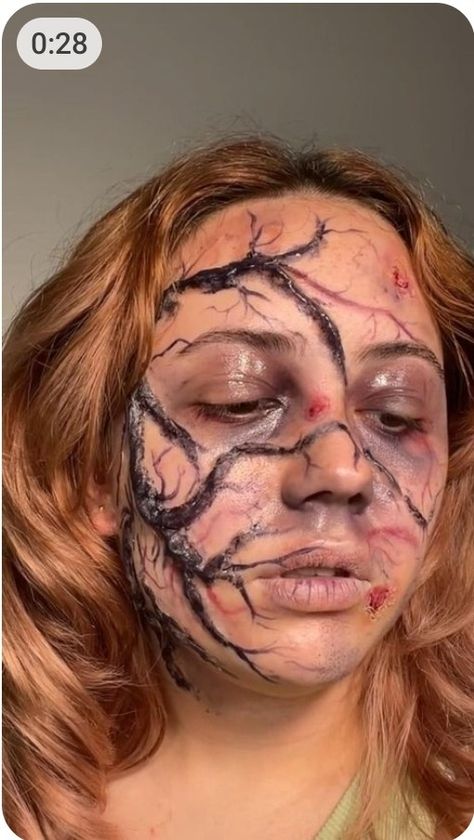 Haunted House Makeup, Wound Makeup, Gore Makeup, Halloweenský Makeup, Spfx Makeup, Halloween Dresses, Holloween Makeup, Creepy Makeup, Prosthetic Makeup